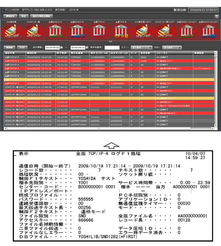 Toolbox 通信ログビューア ログ表示機能 Toolbox 通信ログビューア ログ表示機能