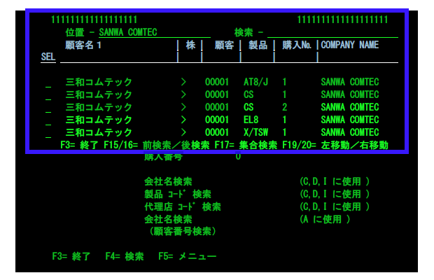 Code Scopeの画面