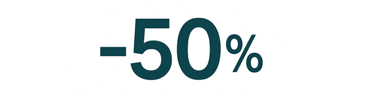 -50％