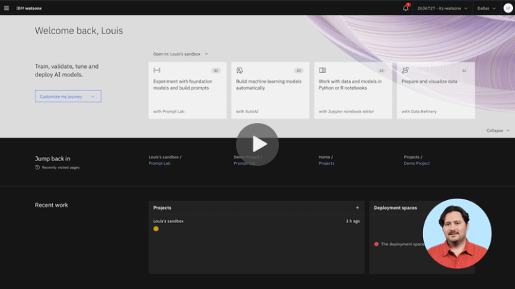 Demo: Generative AI and machine learning with IBM watsonx.ai